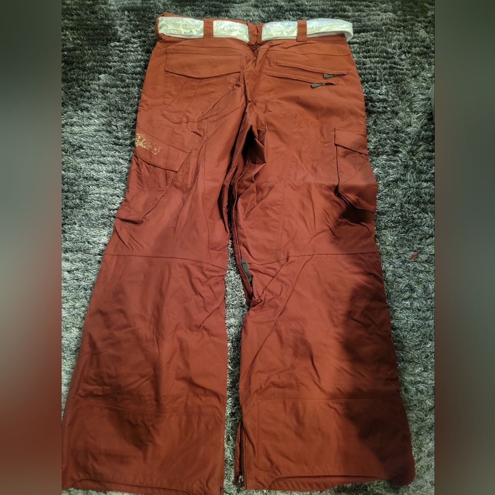 Brown/Red Snow Pants